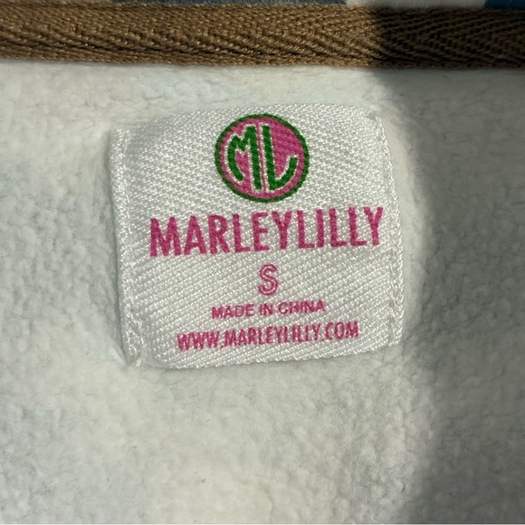 Marley Lilly Women’s Southwest Sweatshirt Size Small Blue Tan Cream - Picture 5 of 6